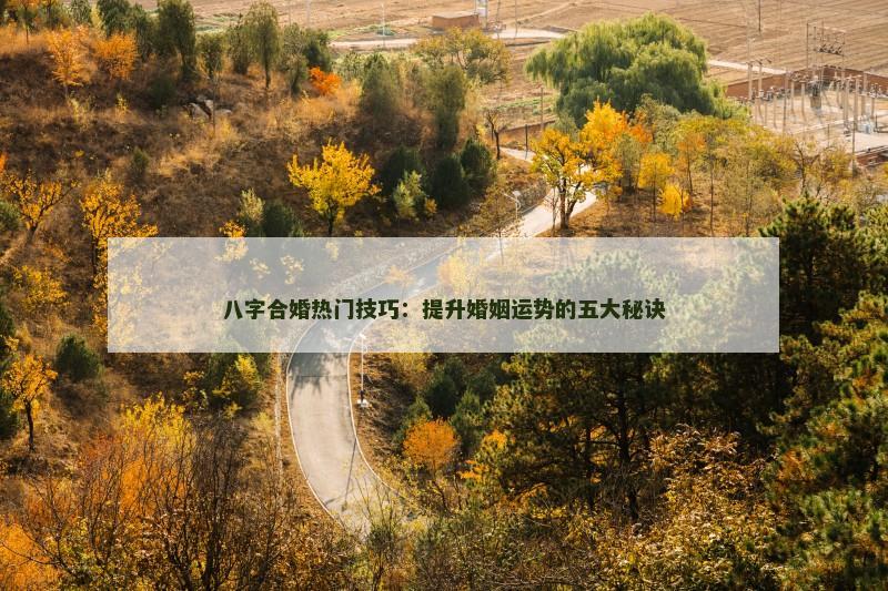 八字合婚热门技巧：提升婚姻运势的五大秘诀