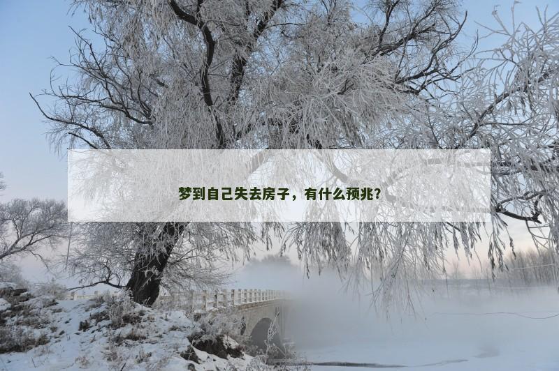 梦到自己失去房子，有什么预兆？