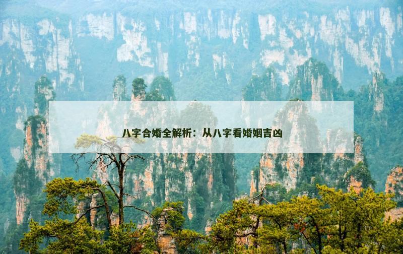 八字合婚全解析：从八字看婚姻吉凶
