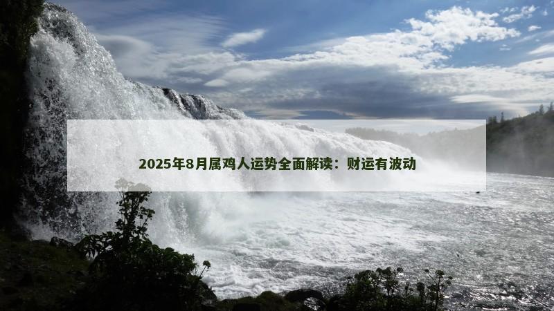 2025年8月属鸡人运势全面解读：财运有波动