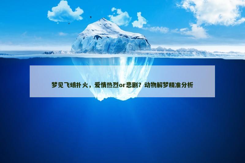 梦见飞蛾扑火，爱情热烈or悲剧？动物解梦精准分析