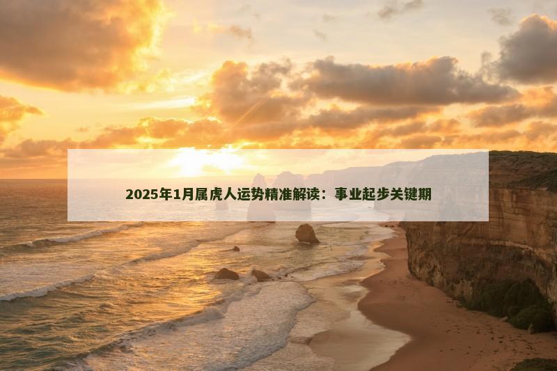 2025年1月属虎人运势精准解读：事业起步关键期