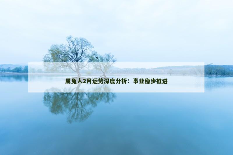 属兔人2月运势深度分析：事业稳步推进