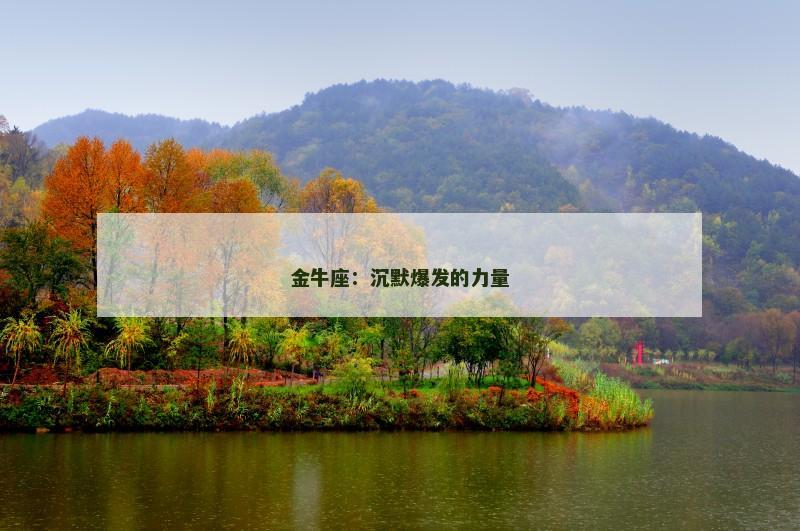 金牛座：沉默爆发的力量